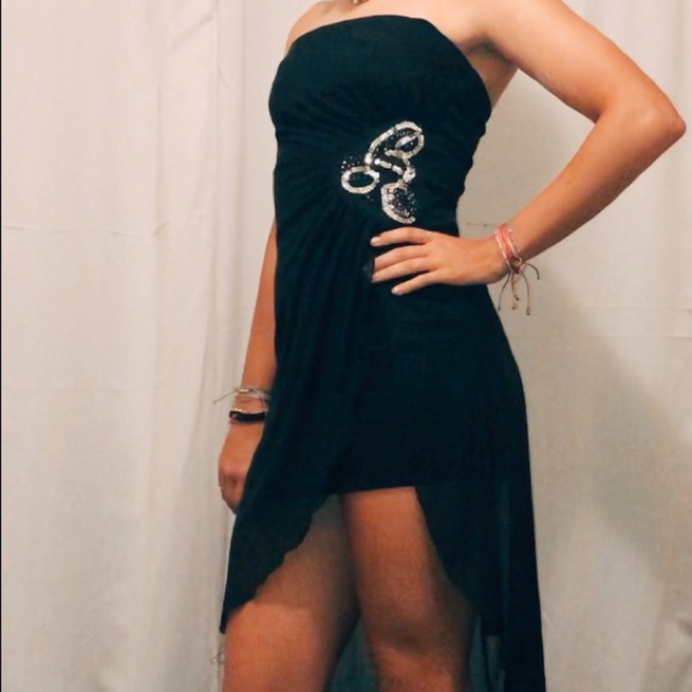 TEEZE ME super cute BLACK strapless dress SIZE 5